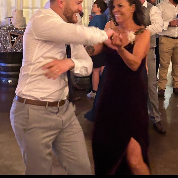 Velvet David bridal long formal dress with pockets! - Picture 3 of 3